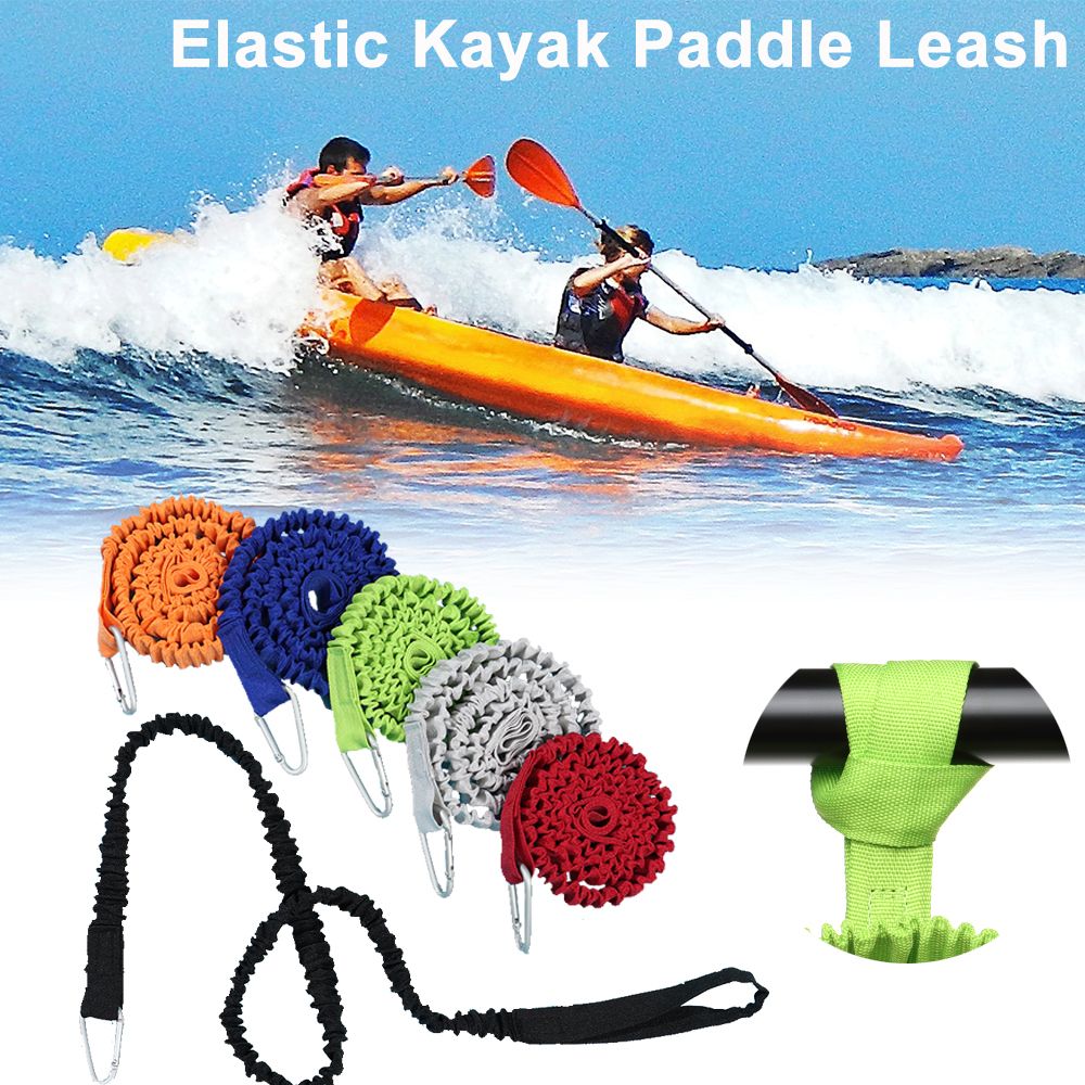 Fishing Kayak Paddle Leash - Adjustable Safety Water Sports Fishing Rod
