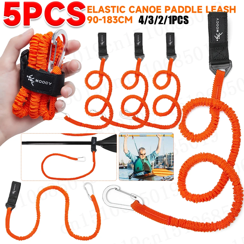 5-1PCS Elastic Kayak Canoe Pad - Fishing Kayak Paddle Leash ulasan dan harga