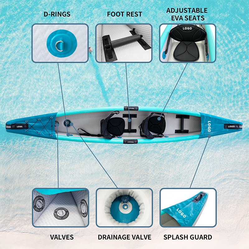 Drop Stitch Kayak Inflatable C - Fishing Kayak Sit In ulasan dan harga