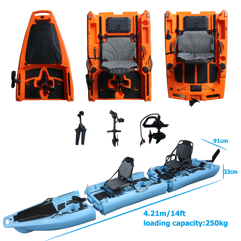 14FT 2 Person Detachable  Peda - Fishing Kayak Sit On Top ulasan dan harga