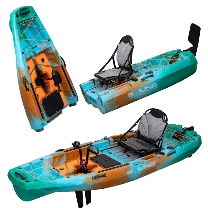 9.5ft 1 Person Folding Plastic - Fishing Kayak Pedal Drive ulasan dan harga