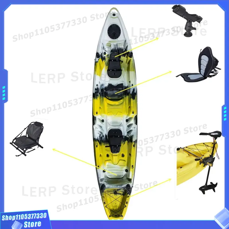 2 Person Plastic Rigid Sit Ton - Fishing Kayak Sit In ulasan dan harga