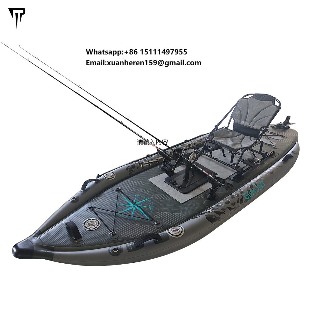 JTRDA 2024 New Inflatable Kaya - Fishing Kayak Pedal Drive ulasan dan harga